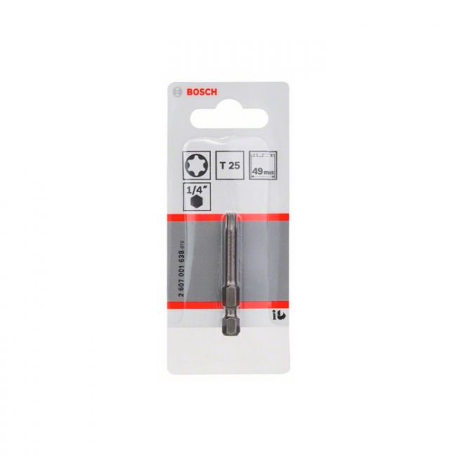 Бита Bosch Extra Hard TORX T25x49 мм (2607001638)