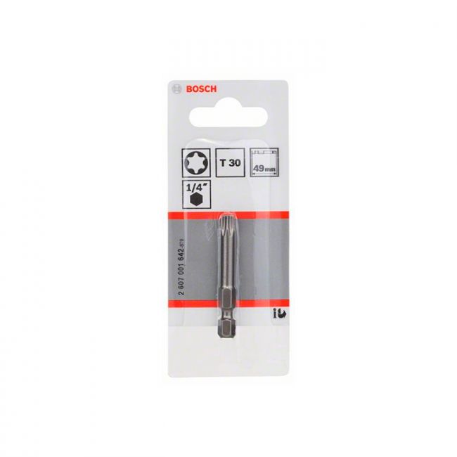 Бита Bosch Extra Hard TORX T30x49 мм (2607001642)