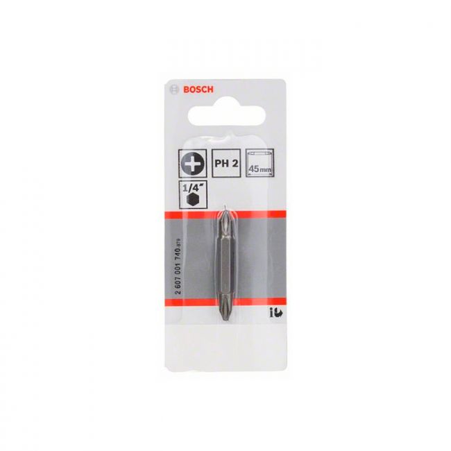 Бита двухсторонняя Bosch Extra Hard PH2x45 мм (2607001740)