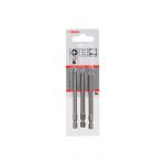 Набор бит Bosch Extra Hard PH1/2/3 89 мм (3 шт.) (2607001757)