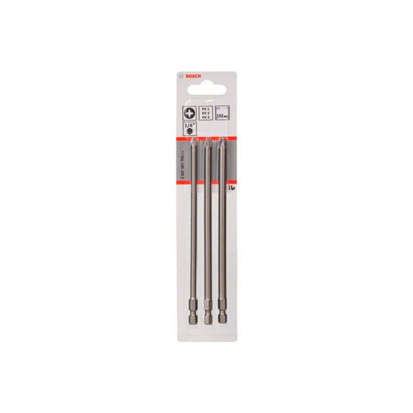 Набор бит Bosch Extra Hard PZ1/2/3 152 мм (3 шт.) (2607001762)
