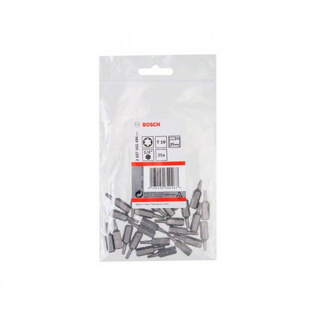 Бита Bosch Extra Hard T10 25 мм (25 шт.) (2607002494)