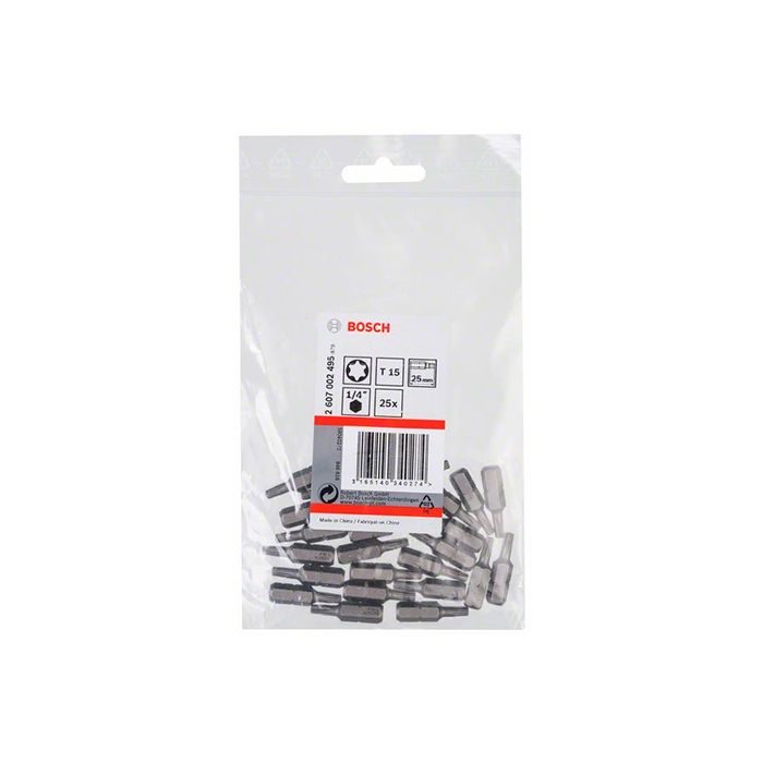 Бита Bosch Extra Hard T15 25 мм (25 шт.) (2607002495)