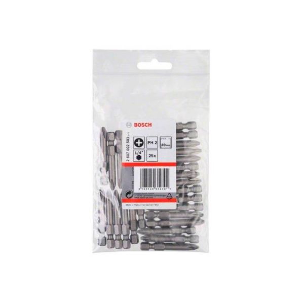 Бита Bosch Extra Hard PH3 49 мм (25 шт.) (2607002504)