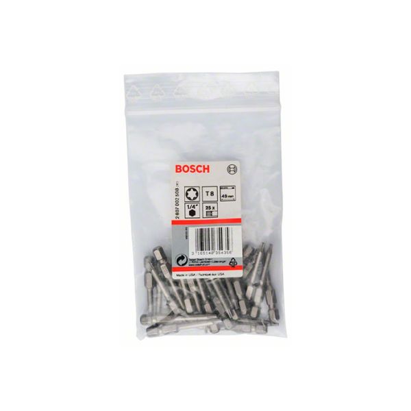 Бита Bosch TORX T8XHx49 мм (25 шт.) (2607002508)