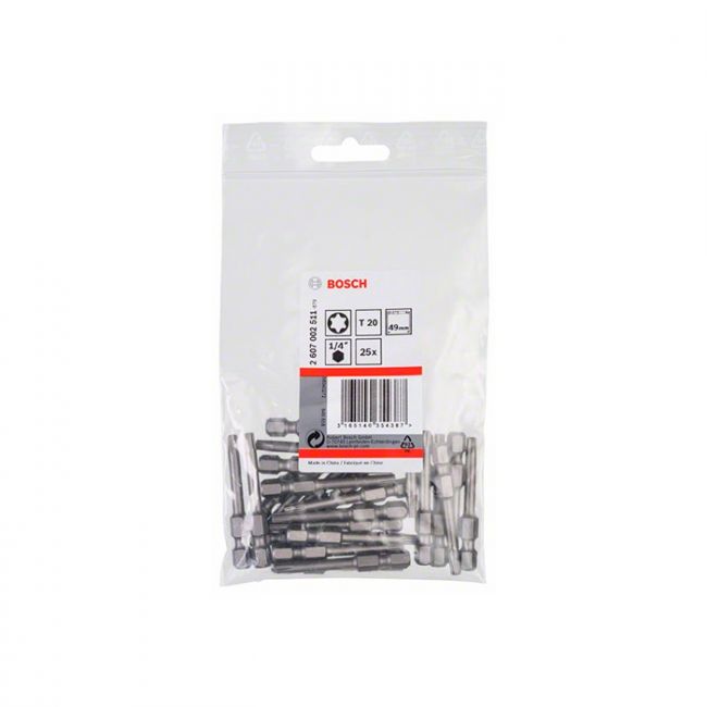 Бита Bosch Extra Hard T20 49 мм (25 шт.) (2607002511)
