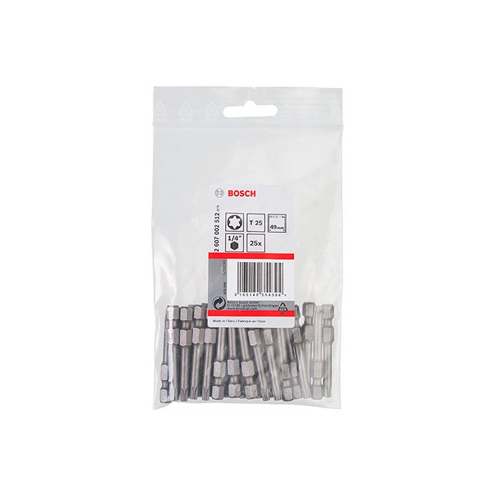 Бита Bosch TORX T25XHx49 мм (25 шт.) (2607002512)
