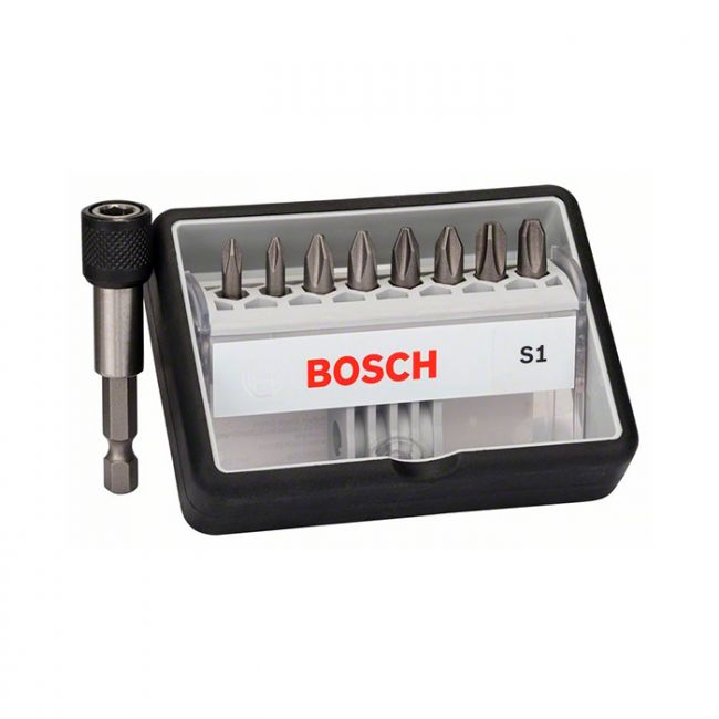 Набор бит Bosch Extra Hard S1 Robust Line 1/4" 25 мм (9 шт.) (2607002560)
