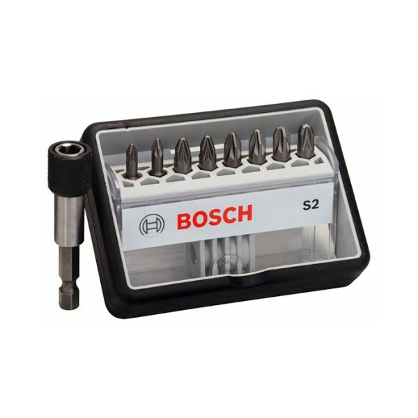 Набор бит Bosch Extra Hard S2 Robust Line 1/4" 25 мм (9 шт.) (2607002561)