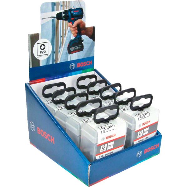 Біта Bosch Extra Hard 25 мм PZ2 TicTac, 25 шт (2607002798)