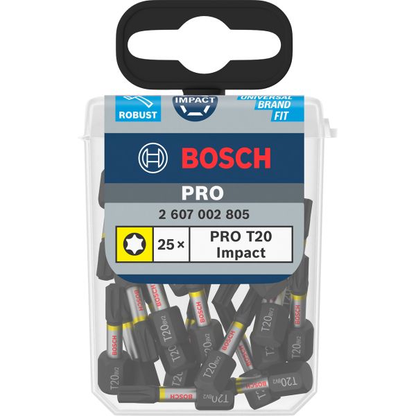 Біта Bosch PRO Torx Impact T20, 25 шт (2607002805)