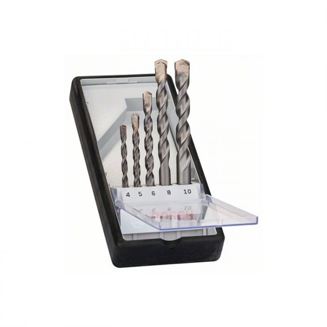 Набор сверл по бетону Bosch Robust Line Silver Percussion (5 шт.) (2607010524)