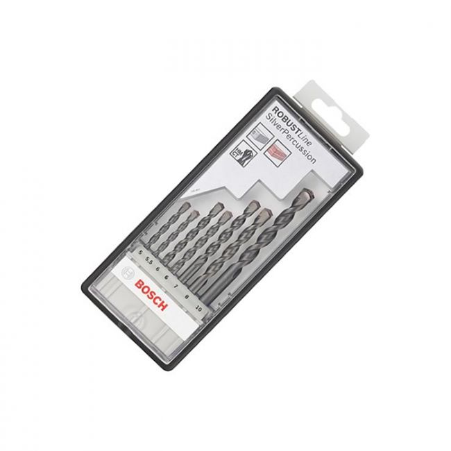 Набор сверл по бетону Bosch Silver Percussion Robust Line (7 шт.) (2607010548)
