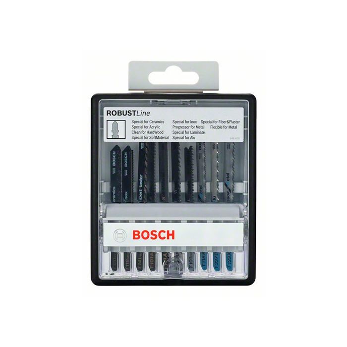 Набор пильных полотен Bosch Robust Line Top Expert (10 шт.) (2607010574)