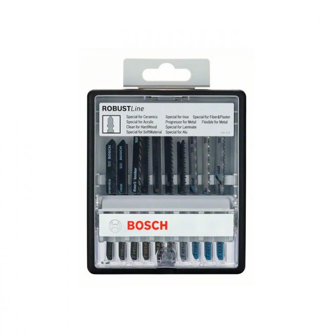 Набор пильных полотен Bosch Robust Line Top Expert (10 шт.) (2607010574)
