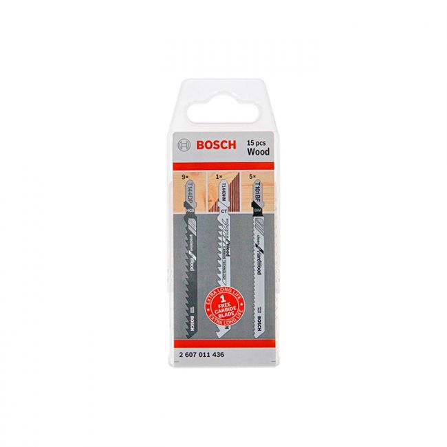 Набор пильных полотен по дереву Bosch 2607011436, 15 шт (2607011436)