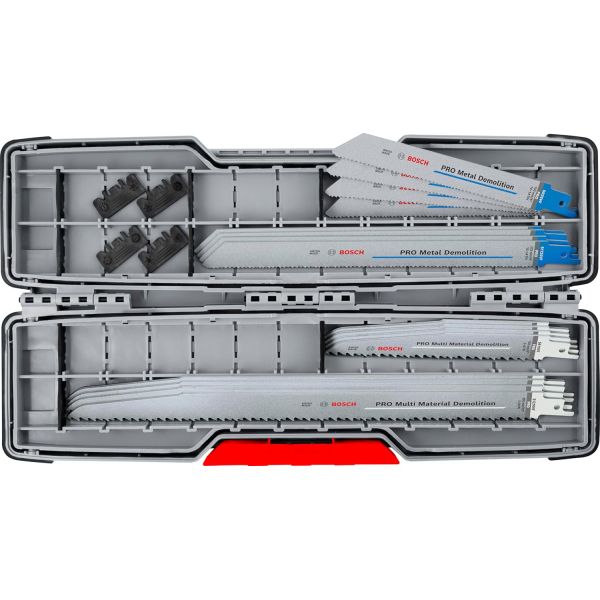 Набір пиляльних полотен Bosch Pro Demolition Blade Set в ToughBox 150-300 мм, 16 шт (2607011822)