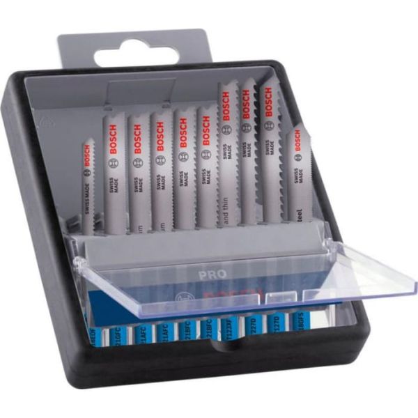Набір пилок для лобзика Bosch PRO Metal and Alu, 10 шт (2607011942)
