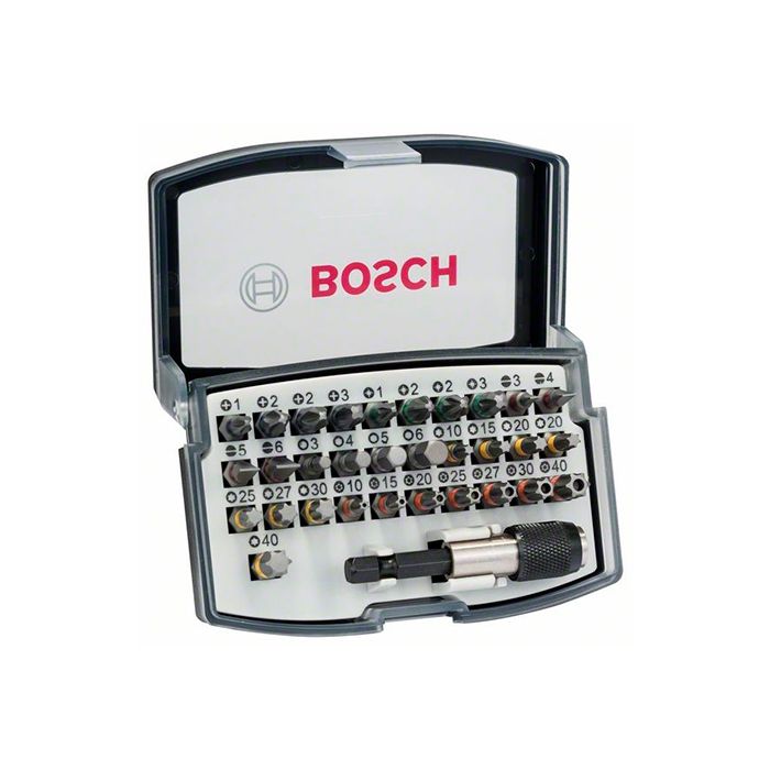 Набор бит с цветовой кодировкой Bosch Extra Hard (32 шт.) (2607017319)