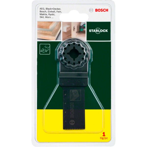 Занурювальне пиляльне полотно Bosch AIZ 24 EC HCS Wood 24х50 мм (2607017347)