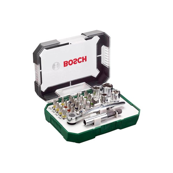 Набор бит с трещоткой Bosch Promobasket-27 (27 шт.) (2607017392)