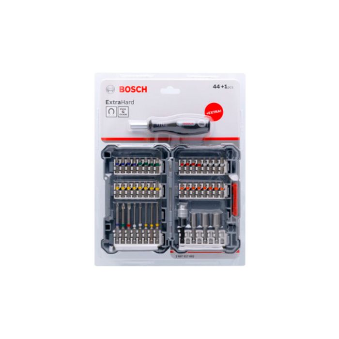 Набір біт BOSCH Bosch Extra Hard 44шт + ручна викрутка (2607017692)