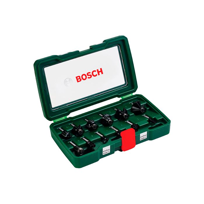Набор твердосплавных фрез Bosch Promoline 8 мм, 12 шт. (2607019466)