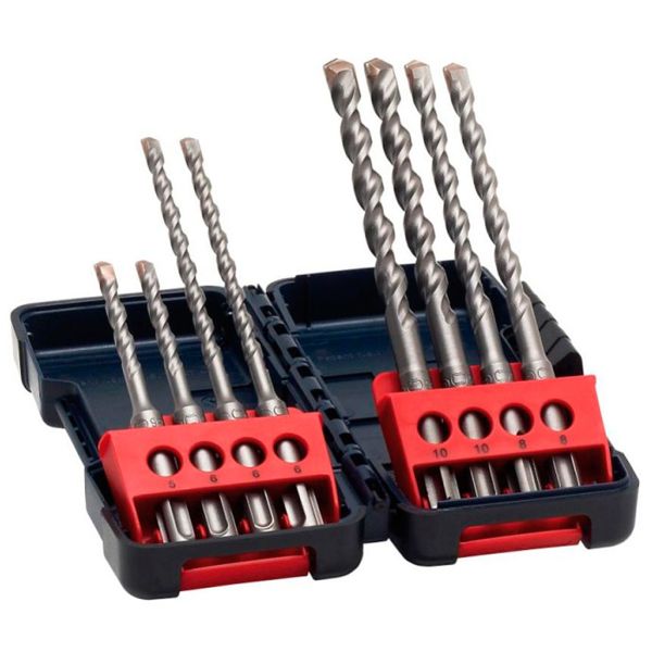 Набір бурів Bosch Tough Box SDS-plus-3, 6-10 мм, 8 шт (2607019902)