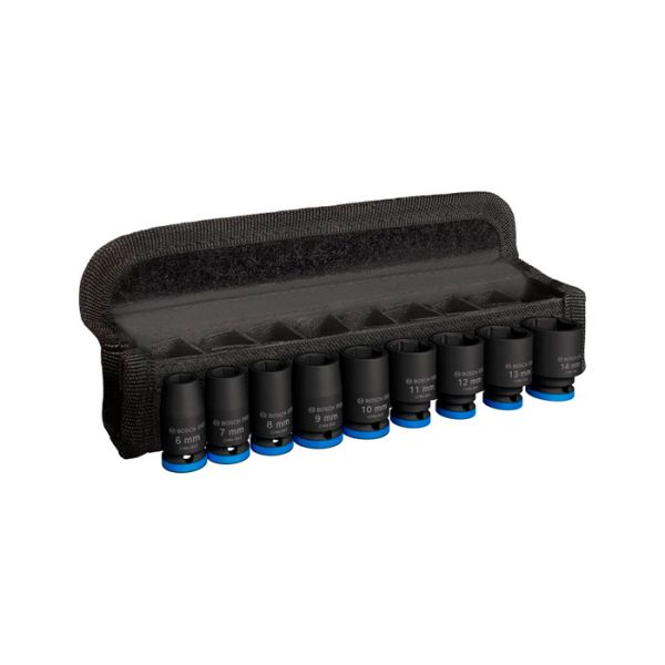 Набір ударних торцевих головок BOSCH PRO Std 9шт 1/4" 25мм (2608003034)