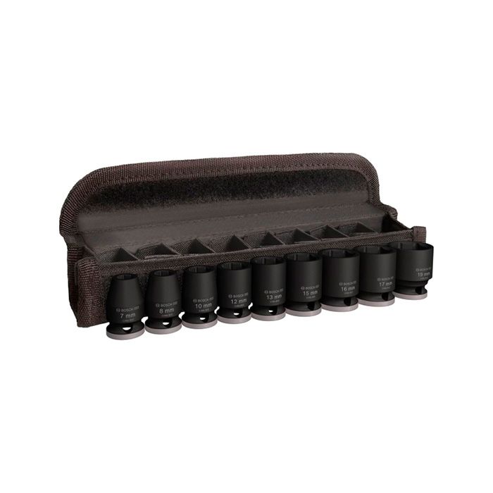 Набір ударних торцевих головок BOSCH PRO Std 9 шт,3/8",30мм (2608003036)