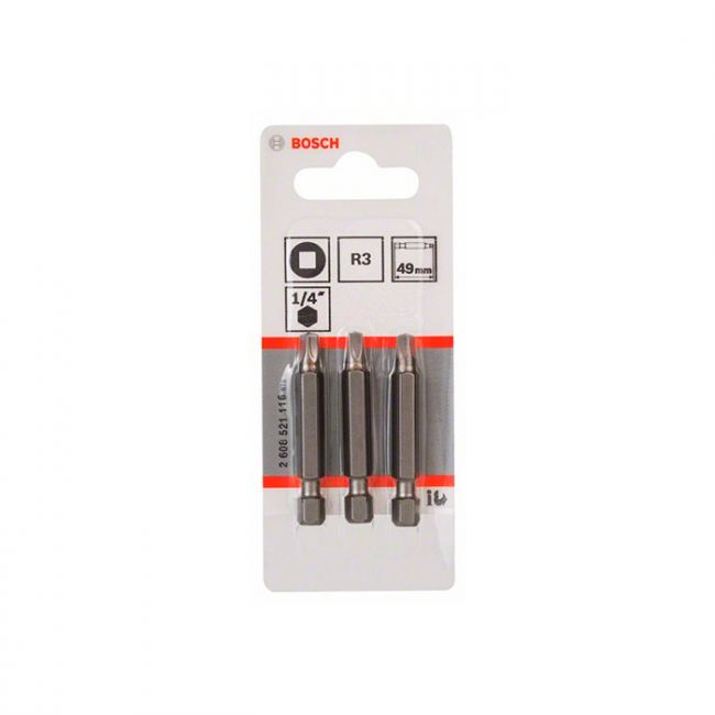 Бита Bosch Extra Hard R3x49 мм (3 шт.) (2608521116)