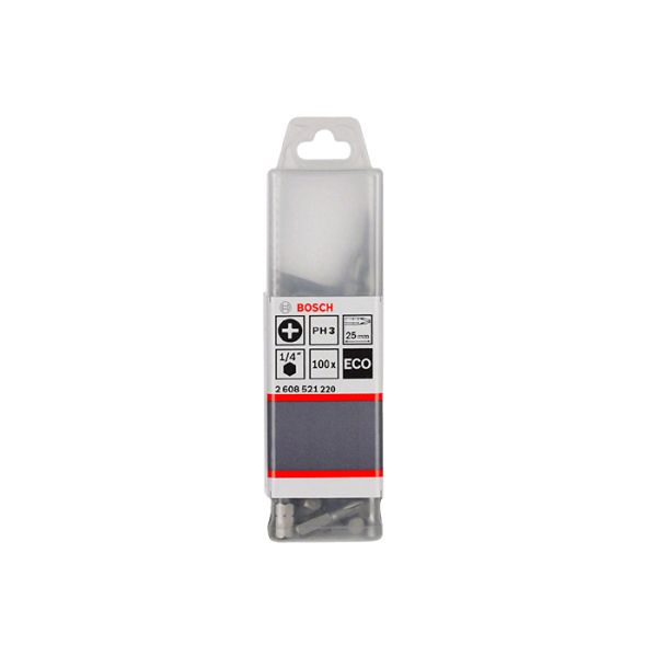 Бита Bosch ECO PH3x25 мм (100 шт.) (2608521220)