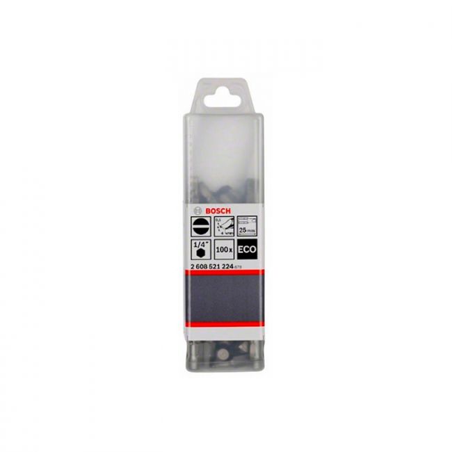 Бита Bosch ECO SL0,8x5,5x25 мм (100 шт.) (2608521226)