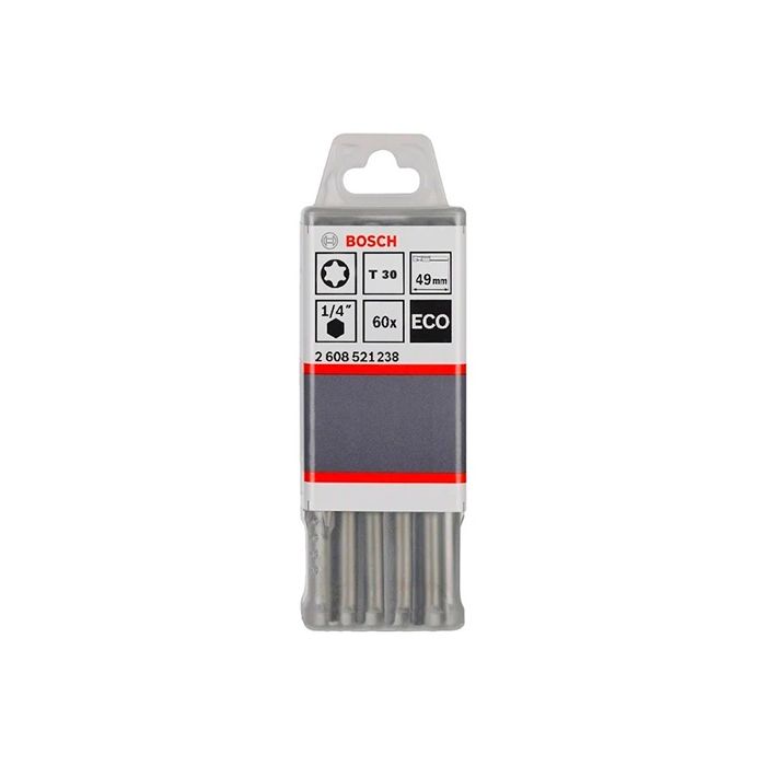 Бита Bosch ECO Torx T30 49 мм (60 шт.) (2608521238)