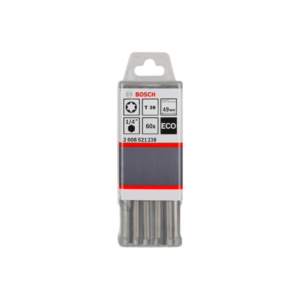 Бита Bosch ECO Torx T30 49 мм (60 шт.) (2608521238)