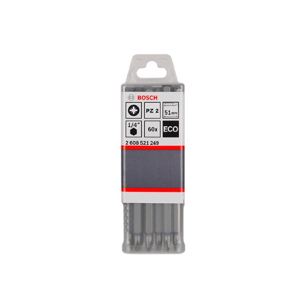 Бита Bosch ECO PZ2x51 мм (60 шт.) (2608521249)