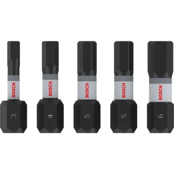 Набір ударних біт Bosch PRO Impact H 25 мм, 5 шт (2608521U59)