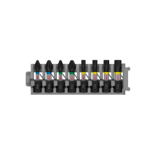 Набір BOSCH комбінованих насадок, PH1; PH2; PZ1; PZ2; T15; T20; T25; T30, 25 мм, 8 шт (2608521U61)