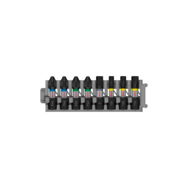 Набір BOSCH комбінованих насадок, PH2(x2); PZ2(x2); H5; T20; T25; T30, 25 мм, 8 шт (2608521U62)