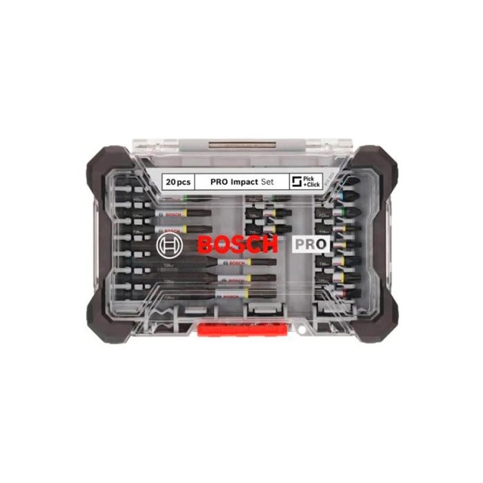 Набір BOSCH Impact Control Кейс L - ударні біти і Свердел MultiConstruction 20шт (2608521U74)