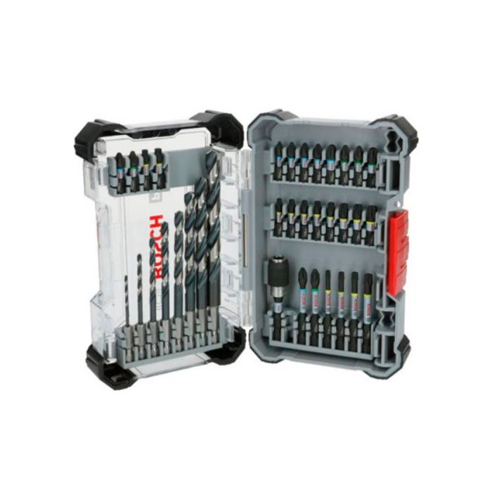 Набір BOSCH Impact Control Кейс L - ударні біти і Свердел по металу 35шт (2608521U80)