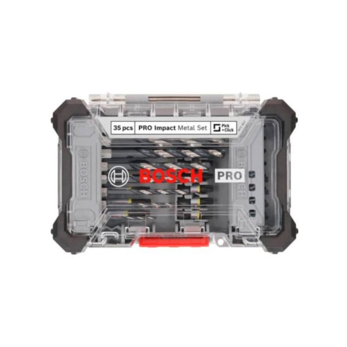 Набір BOSCH Impact Control Кейс L - ударні біти і Свердел по металу 35шт (2608521U80)