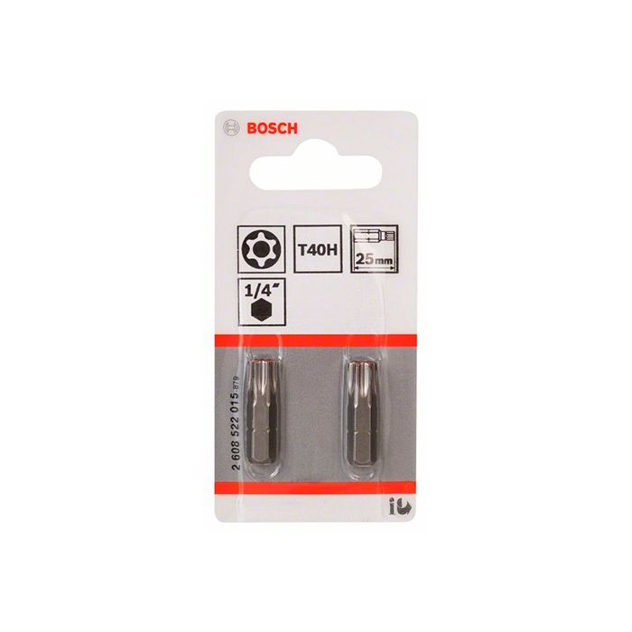 Бита Bosch Extra Hard T40Hx25 мм (2 шт.) (2608522015)