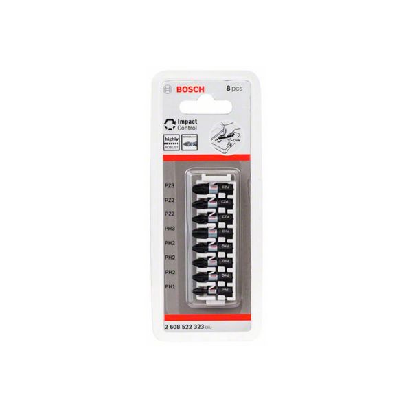 Набор ударных бит Bosch Impact Control 1/4" 25 мм (8 шт.) (2608522323)