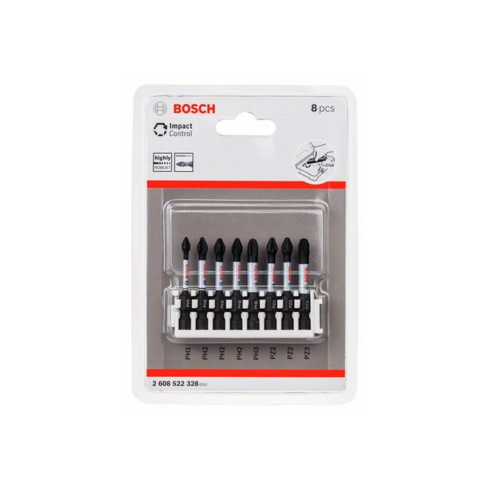 Набор ударных бит Bosch Impact Control 1/4" 50 мм (8 шт.) (2608522328)
