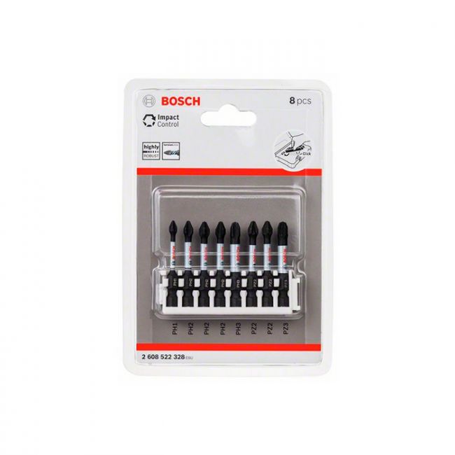 Набор ударных бит Bosch Impact Control 1/4" 50 мм (8 шт.) (2608522328)
