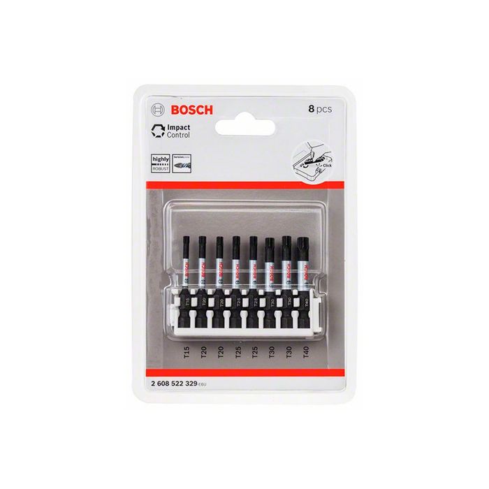 Набор ударных бит Bosch Impact Control 1/4" 50 мм (8 шт.) (2608522329)