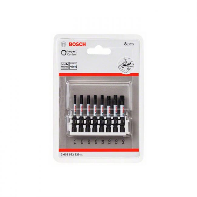 Набор ударных бит Bosch Impact Control 1/4" 50 мм (8 шт.) (2608522329)