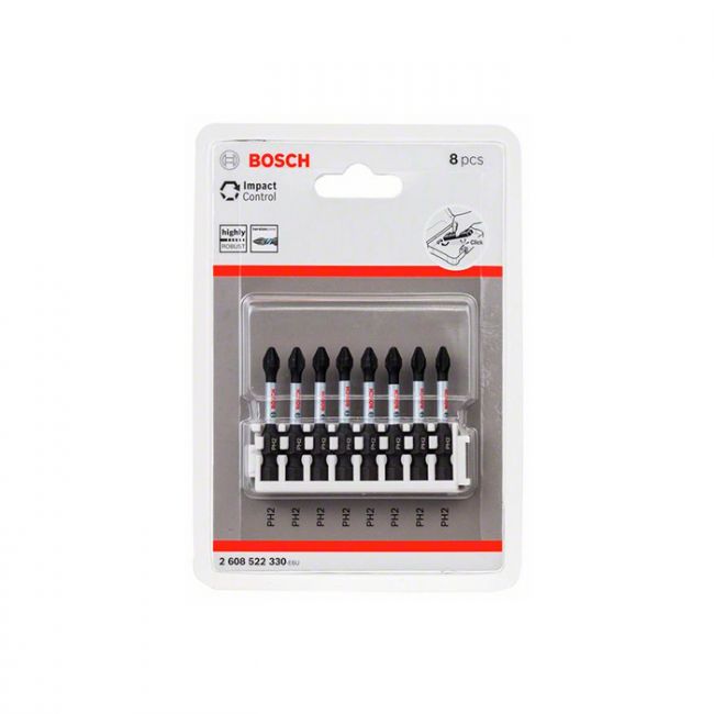 Бита ударная Bosch Impact Control PH2 50 мм (8 шт.) (2608522330)