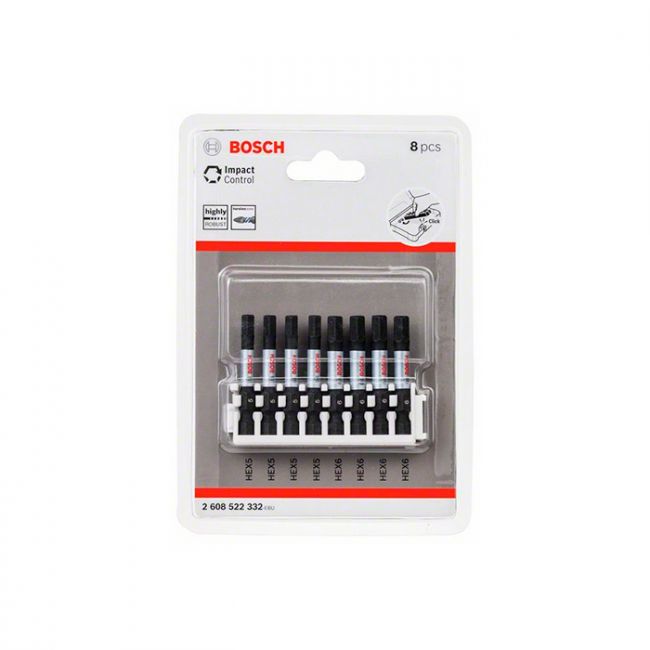 Набор ударных бит Bosch Impact Control 1/4" 50 мм (8 шт.) (2608522332)